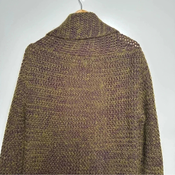 Milia M Milia Maroun 100% Wool Open Front Cardigan Sweater Size Medium - Picture 9 of 11